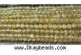 CAA3291 15 inches 6mm faceted round agate beads wholesale