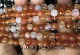 CAA3310 15 inches 6mm faceted round agate beads wholesale