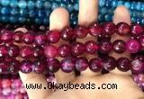 CAA3369 15 inches 10mm faceted round agate beads wholesale