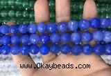 CAA3376 15 inches 10mm faceted round agate beads wholesale