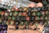 CAA3382 15 inches 10mm faceted round agate beads wholesale