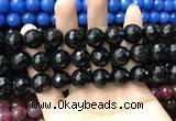 CAA3437 15 inches 14mm faceted round agate beads wholesale