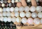 CAA3445 15 inches 16mm faceted round agate beads wholesale