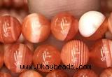 CAA3761 15.5 inches 6mm round red botswana agate beads wholesale