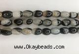 CAA3785 15.5 inches 10*14mm rice agate druzy geode beads