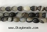 CAA3787 15.5 inches 13*18mm rice agate druzy geode beads