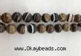 CAA3803 15.5 inches 14mm round line agate beads wholesale