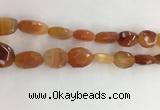 CAA3810 15.5 inches 13*18mm - 15*20mm faceted freeform red agate beads