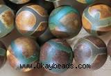 CAA3884 15 inches 8mm round tibetan agate beads wholesale