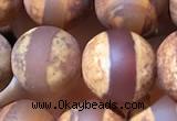 CAA3893 15 inches 10mm round tibetan agate beads wholesale