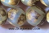 CAA3912 15 inches 10mm round tibetan agate beads wholesale