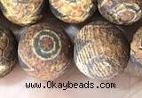 CAA3924 15 inches 12mm round tibetan agate beads wholesale