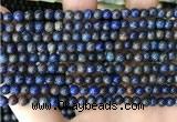 CAA4008 15.5 inches 4mm round blue crazy lace agate beads