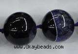 CAA405 15.5 inches 24mm round agate druzy geode gemstone beads