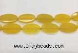 CAA4064 15.5 inches 30*50mm oval yellow agate gemstone beads