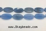 CAA4066 15.5 inches 30*50mm oval blue agate gemstone beads