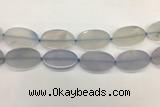 CAA4075 15.5 inches 30*50mm oval blue agate gemstone beads