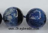 CAA416 15.5 inches 24mm round agate druzy geode gemstone beads