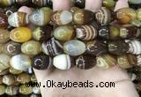 CAA4161 15.5 inches 13*18mm rice line agate beads wholesale