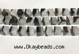 CAA4345 15.5 inches 14mm cube agate druzy geode beads wholesale