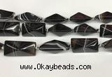 CAA4356 15.5 inches 18*35mm pyramid line agate beads wholesale