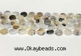 CAA4383 15.5 inches 12mm flat round Montana agate beads