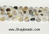 CAA4384 15.5 inches 14mm flat round Montana agate beads