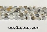 CAA4386 15.5 inches 12mm heart Montana agate beads