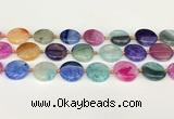 CAA4412 15.5 inches 20mm flat round agate druzy geode beads