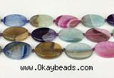 CAA4433 15.5 inches 25*35mm oval agate druzy geode beads