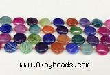 CAA4491 15.5 inches 18mm flat round dragon veins agate beads