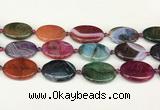 CAA4515 15.5 inches 22*30mm oval dragon veins agate beads