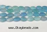 CAA4665 15.5 inches 13*18mm oval banded agate beads wholesale