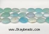 CAA4681 15.5 inches 18*25mm oval banded agate beads wholesale