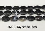 CAA4683 15.5 inches 18*25mm oval banded agate beads wholesale