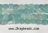 CAA4753 15.5 inches 16*16mm square banded agate beads wholesale