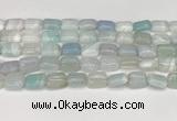 CAA4793 15.5 inches 10*14mm rectangle banded agate beads wholesale