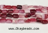 CAA4800 15.5 inches 12*16mm rectangle banded agate beads wholesale