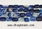 CAA4810 15.5 inches 13*18mm rectangle banded agate beads wholesale