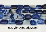 CAA4818 15.5 inches 15*20mm rectangle banded agate beads wholesale