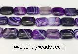 CAA4822 15.5 inches 18*25mm rectangle banded agate beads wholesale