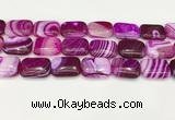 CAA4823 15.5 inches 18*25mm rectangle banded agate beads wholesale