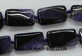 CAA483 15.5 inches 12*20mm rectangle agate druzy geode beads