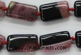 CAA484 15.5 inches 12*20mm rectangle agate druzy geode beads