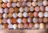 CAA4858 15.5 inches 12mm faceted round botswana agate beads