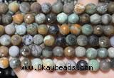 CAA4862 15.5 inches 10mm faceted round ocean agate beads