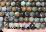 CAA4863 15.5 inches 12mm faceted round ocean agate beads