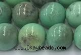 CAA4872 15.5 inches 10mm round grass agate beads wholesale