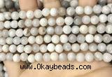 CAA4928 15.5 inches 6mm round grey agate beads wholesale