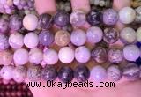 CAA4943 15.5 inches 12mm round bamboo leaf agate beads wholesale